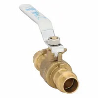 APOLLO Manual Two-Way Ball Valve: 1/2 in, Brass, Straight, Press x Press, Full Port Ball Port (MPN 94VLF10301B)