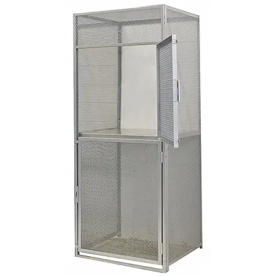HALLOWELL Expanded Metal Bulk Storage Locker Starter - Expanded Metal Bulk Storage Locker Starters & Add-Ons