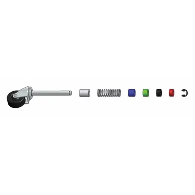 COTTERMAN Ladder Caster Kit for Rolling Ladders, Swivel, 2 in Wheel, 4 Casters