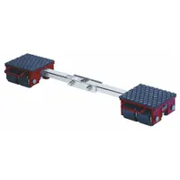 GKS-PERFEKT Machine Roller: 13,200 lb, 4 3/8 in Deck Ht, 5 7/8 in L x 8 3/4 in W, (8) Rollers, Fixed (MPN 3-10208)