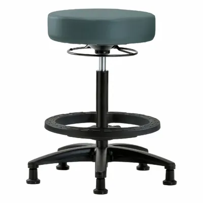 OEM Stool: Vinyl, Ht Range 24 1/2 in to 34 1/2 in, 17 in Seat Wd, 17 in Seat Dp - Vinyl Lab Stools