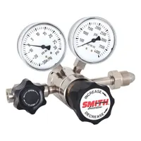 SMITH EQUIPMENT High Purity Gas Regulator: Two Stage, CGA 346 Inlet, 1/4" Tube Outlet, 25 psig (MPN 620-03050000)