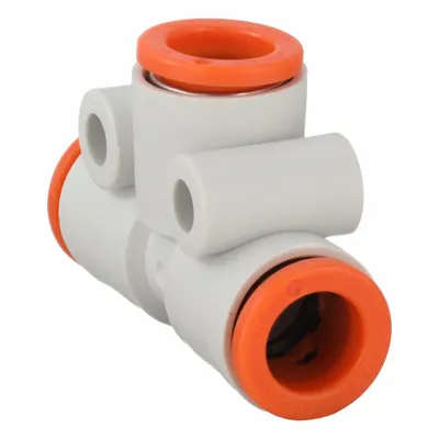 SMC KQ2T09-00A Polybutylene Terephthalate Push-Fit Tee Fitting - Polybutylene & Brass Tube Fittings