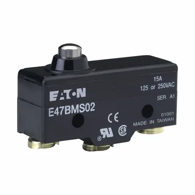 EATON Snap Action Switch: Plunger Actuator, SPDT - Plunger Snap-Action Switches