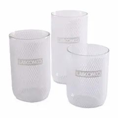 Polyethylene mesh sleeve designed to fit over Fast Freeze Flasks during lyophilization. Measures 1/4 in x 4 in x 6 1/4 in. Provides a protective barrier to help contain glass fragments in the event of flask cracking under vacuum or thermal stress.