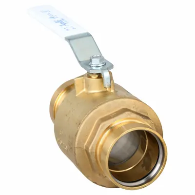 APOLLO Manual Two-Way Ball Valve: 3 in, Brass, Straight, Press x Press - Brass Ball Valves
