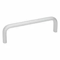 JW WINCO Pull Handle: Threaded Holes, Aluminum, Silver, 9.25 in Mounting Hole Center to Center (MPN 12W235D35Q)