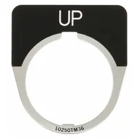 Legend Plate: 30 mm Panel Mounting Size, Half-Round, 1 5/8 in Overall Wd, For Series 10250T (MPN 10250TM35)