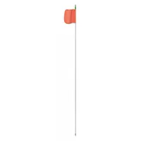 Warning Whip with Reflective X Flag: Not Lighted, Orange, White, 6 ft Overall Ht, 11 in Flag Ht (MPN FS6X-QD-O)
