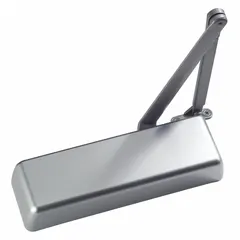 This Grade 1 heavy duty door closer from ABILITY ONE is constructed of aluminum and features a parallel arm configuration with non-hold open function. It is adjustable spring size 6 and ADA compliant for interior use. Suitable for standard mounting applications in commercial or institutional buildings where controlled door closing is required.