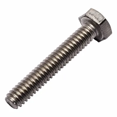 ALLIED TITANIUM Hex Head Cap Screw: Titanium, Grade 2, Plain, 1/4"-20, UNC, 1 1/2 in lg - Titanium Hex Head Cap Screws