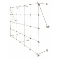 Steel Lab Frame: Stainless Steel, 1 in Rod Dia, 12 in Overall Lg, 6 ft Overall Wd, 4 ft Overall Ht (MPN CLR-FRAMESX)
