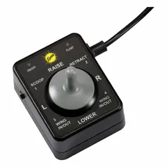 This plow control is designed for use with Fisher HS and HT snow plows. It is compatible with various vehicle models from 1973 to present and integrates with manufacturer model number 69400. The control enables operation of the snow plow from inside the vehicle.
