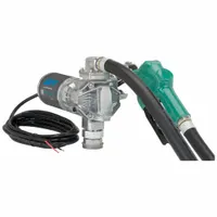 GPI Electric Drum Pump: 12 V DC, 2/5 hp HP, 20 gpm Max. Flow Rate, Pump with Hose & Nozzle, Aluminum (MPN G20-012AD)