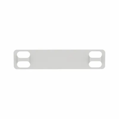 PANDUIT Marker Plate: Rectangle, 3/4 in x 3 1/2 in, 316 Stainless Steel, 0.01 in Thick - Plates for Label Stamping Presses
