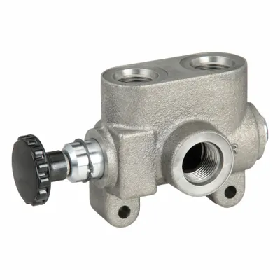 PARKER GRESEN Hydraulic Selector Valve: Four-Way / Two Positions, 30 gpm, 3,000 psi - Manual Hydraulic Selector Valves