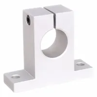 DAYTON Mounted Linear Bearing: For 2 in Shaft Dia, Anodized Aluminum, Linear Shafting