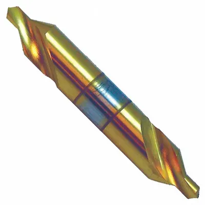 KEO Center Drill: Plain Type, #4/0, 60°, 1 1/4 in Overall Lg - Plain-Tip Center Drills