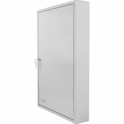 BARSKA Key Cabinet: 100 Key Capacity, Single Key Lock, Steel, Gray, 21 3/4 in Ht - Key Cabinets with Key Lock