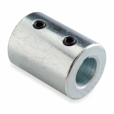 Dayton Rigid Shaft Coupling: 1 1/4 in Bore Dia 1, 1 1/4 in Bore Dia 2, Round Keyed - Set Screw Rigid Shaft Couplings