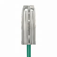 Hand conduit bender for bending 1/2 in and 3/4 in EMT conduit. Constructed of aluminum with a 4-3/16 in measurement. Suitable for use with aluminum and galvanized steel conduit in electrical installations.