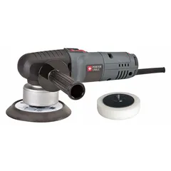 This corded disc sander features a 6-inch diameter, random orbital action, and PSA pad attachment. Variable speed control allows adjustment up to 6,000 OPM for fine finishing and material removal on wood, metal, and painted surfaces.