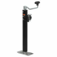 CURT Trailer Jack: Pipe-Mount Swivel Jack, 2,000 lb Static Load Capacity, Topwind, Weld-On, 31 in (MPN 28322)