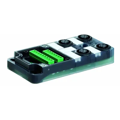 MURRELEKTRONIK Distribution Box: EXACT12, 4 Ports, 4 Pole M12 Female - Passive Sensor Junction Blocks without Homerun Cable