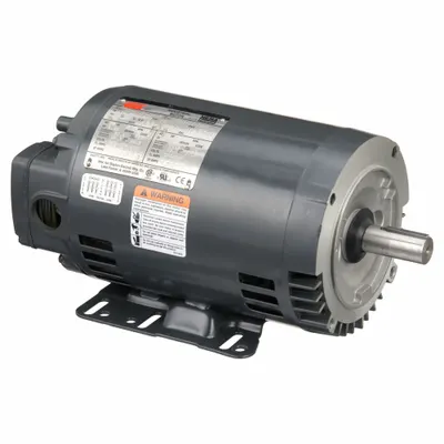 Dayton General Purpose Motor: C-Face/Rigid Base Mount, Open Drip Proof, 2 hp, 230/460V AC - C-Face with Rigid Base 3-Phase General Purpose AC Motors
