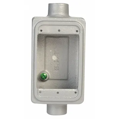 APPLETON ELECTRIC Electrical Box: Iron, Rectangular, 1 Gangs, 3/4 in Hub Size - Iron Weatherproof Electrical Boxes