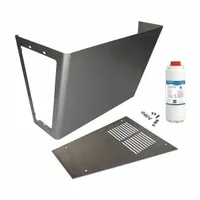 Filter mounting hardware and maintenance kit for bottle filling stations. Includes a replacement filter and a left-side access cooler wrapper. Used to maintain water quality and station operation in commercial, institutional, and public facilities