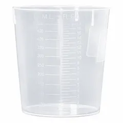 APPROVED VENDOR Low Form Polypropylene Beaker, 500 mL, Translucent, Graduated, BST500-CASE