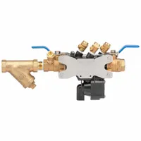 WILKINS Backflow Preventer: 375, With Strainer, Glass-Filled Nylon, 3/4 in Pipe Size, FNPT, Plastic (MPN 34-375S)