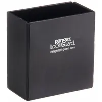 RANGER LOCK Padlock Guard with Lock: Steel, Black, 5 1/4 in Guard Lg, 2 1/2 in Guard Wd (MPN RGCS-0L)