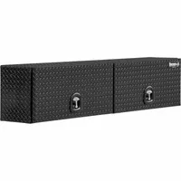 BUYERS PRODUCTS Top Sider: Topside Truck Box, Double Flip-Up Doors Lid, T-Handle Compression, Black (MPN 1721364)