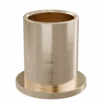 Flanged Sleeve Bearing: Bronze, SAE 841, 5/8 in Bore, 3/4 in OD, 1 in Lg, -35°F to 300°F, 10 PK (MPN FF703-01B)