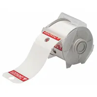 Pre-Cut Label Stock Roll: Danger, 3 1/4 in x 5 1/4 in, Polyester, White (Gloss), 100 Tags (MPN 121543)
