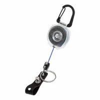 Badge Holder: Split Key Ring/Strap, Horizontal/Vertical, 1/2 in Badge Pouch Wd, 2 in Badge Pouch Ht (MPN 0KB12-5D214)