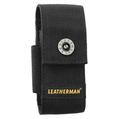 LEATHERMAN Nylon Tool Sheath, Black, Snap Closure, Belt Slot, for Pliers, 934932 - Nylon Tool Sheaths