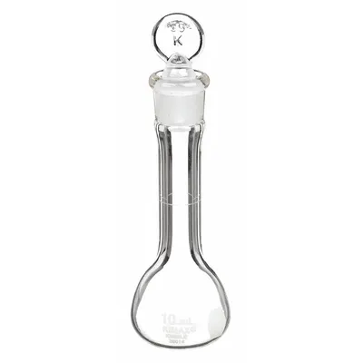 KIMBLE Volumetric Flask: 10 mL, Colorless, Conical, A, +/-0.02 mL - Glass Volumetric Flasks
