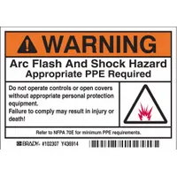 Label: Polyester, Adhesive Sign Mounting, 3 1/2 in x 5 in Nominal Sign Size, 0.01 in Thick, 100 PK (MPN 102307)