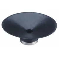 SMC Vacuum Pad: Flat, w/o Adapter, 50 mm Pad Dia, Food Grade Silicone Rubber, White, 19.5 mm Pad Ht (MPN ZP50US)