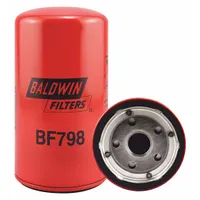 BALDWIN FILTERS Fuel Filter: Spin-On, 3 11/16 in Outside Dia, M24-1.50 Thread Size, Cellulose, BF798