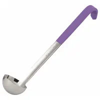 VOLLRATH Jacob's Pride Ladle: 2 oz Capacity, Stainless Steel, Purple, NSF Certified, Unfinished (MPN 4980280)