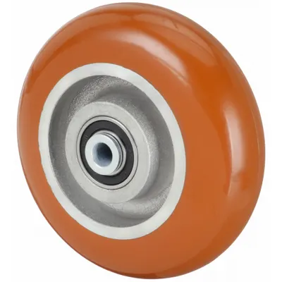 OEM Caster Wheel: 6 in Wheel Dia - Polyurethane Tread on Aluminum Core Wheels