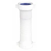 APPROVED VENDOR Flexible Coupler: Plastic, White, 1 1/2 in_1 1/4 in Nominal Pipe Size, Slip