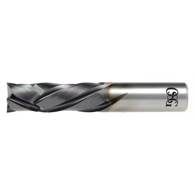 OSG Solid Router Bit: Compression Spiral, Diamond Coated, 4 Flute, 1/4" Cut Dia - Compression Spiral-Flute Router Bits for Composites