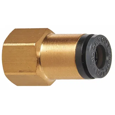 SUR&R Female Connector: NPT, Brass - Air Brake Composite Hose Push-In Fittings