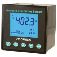 OMEGA 10-Point Scanner: 0 Display Span - Min, 9 V DC, 0.56 in Digit Ht - Max., RS-232, 5 A @ 250V, 0 (MPN DP1001AM)
