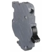 1-pole miniature circuit breaker rated 30 A at 120V AC with a 10kA interrupting capacity. Measures 0.5 in wide. Provides overcurrent and short-circuit protection for branch circuits in load centers